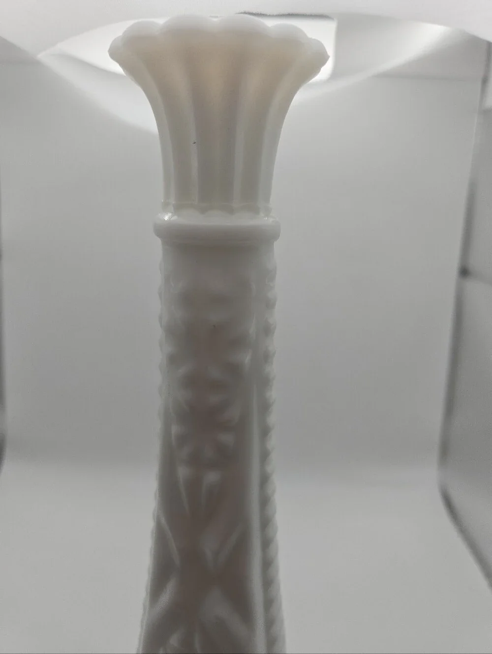 Vintage White Milk Glass Bud Vase